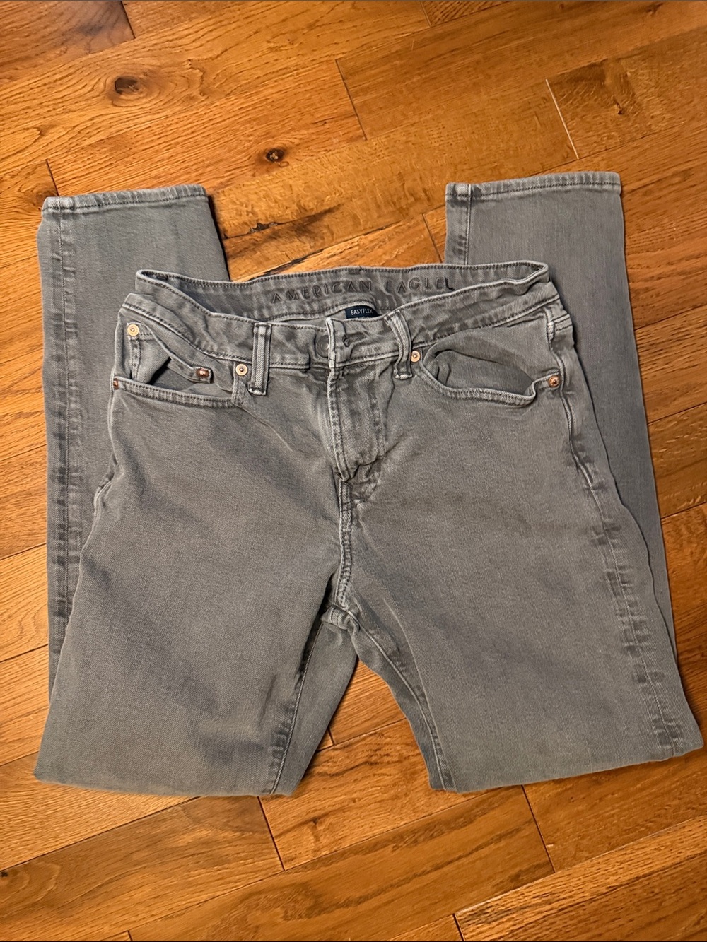 Gray American Eagle Easy Flex Jeans - 30x32